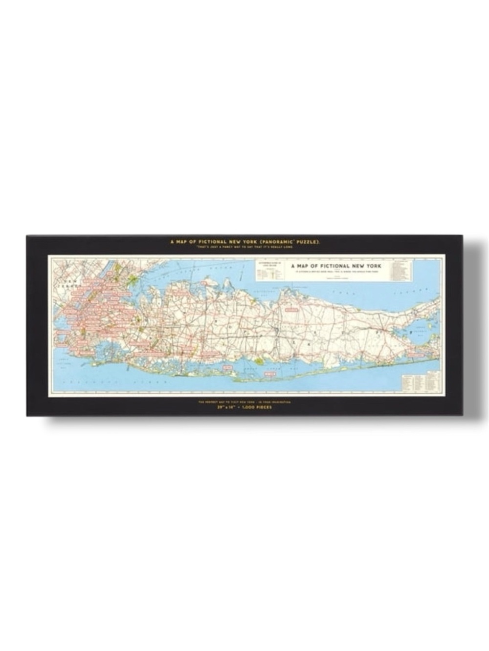New York City & Long Island 1000 Piece Panoramic Puzzle - NWT